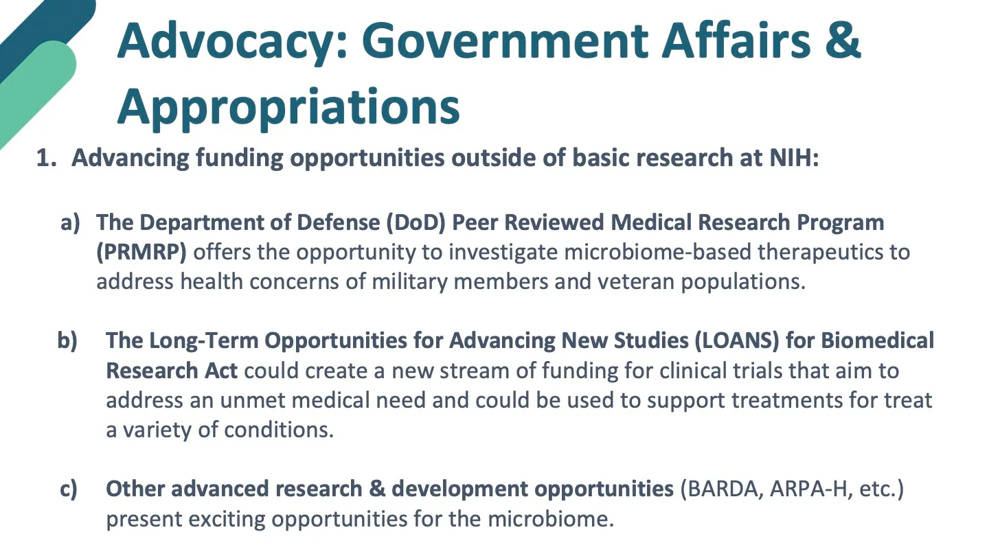 Introduction to the Microbiome Therapeutics Innovation Group — slide 11 of 15