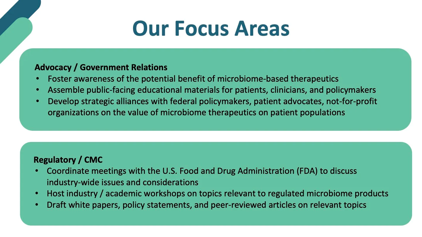 Introduction to the Microbiome Therapeutics Innovation Group — slide 5 of 15