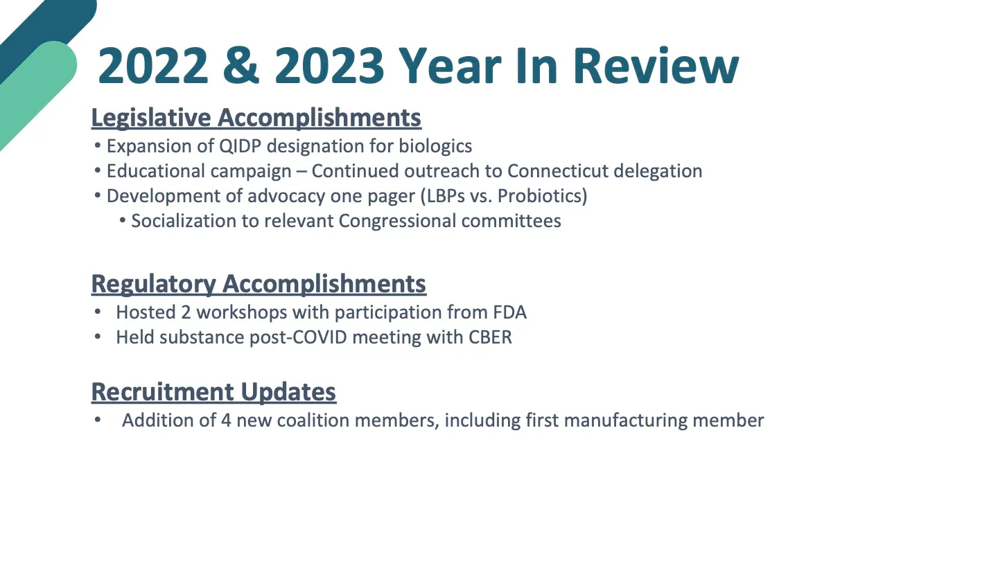 Introduction to the Microbiome Therapeutics Innovation Group — slide 9 of 15